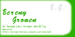 bereny gromen business card